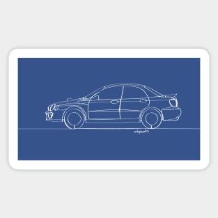 A Sports Saloon - Single Line Sticker